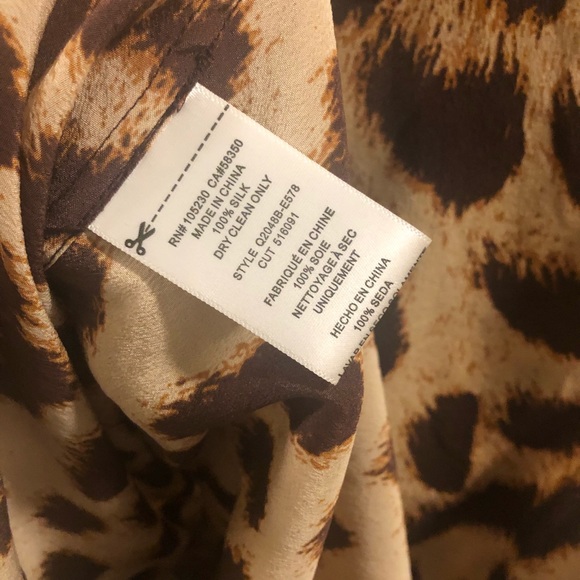 Equipment Leopard Print Sleeveless Blouse - Picture 4 of 9